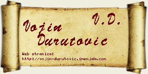 Vojin Durutović vizit kartica